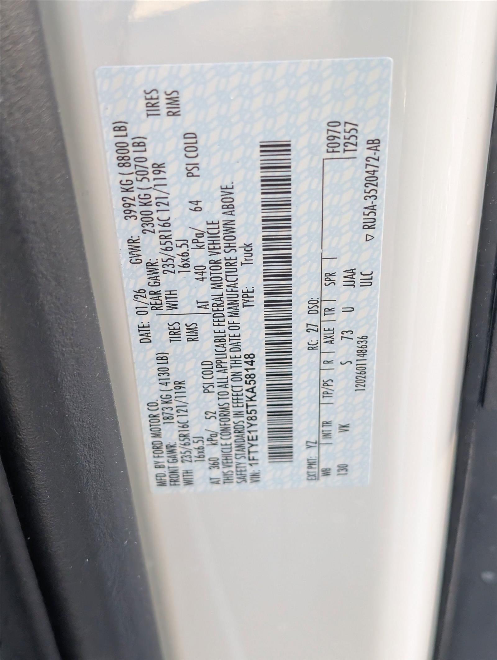 2026 Ford Transit Commercial Cargo Van